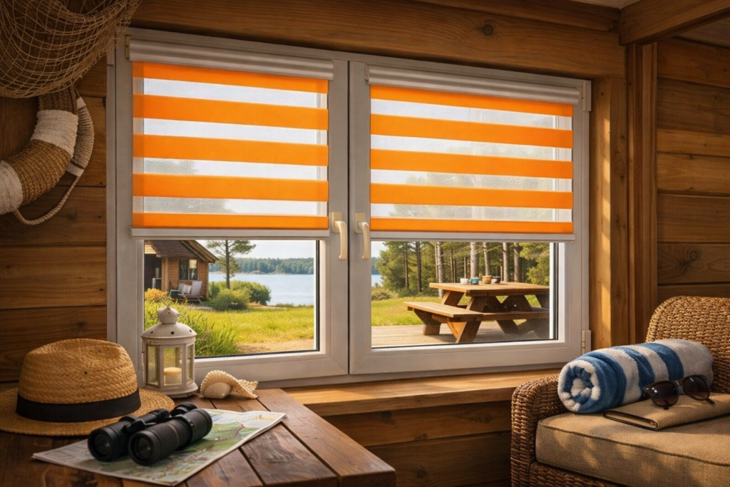 Jakie rolety do domków letniskowych wybrać? Zapewnienie komfortu i prywatności przez cały sezon