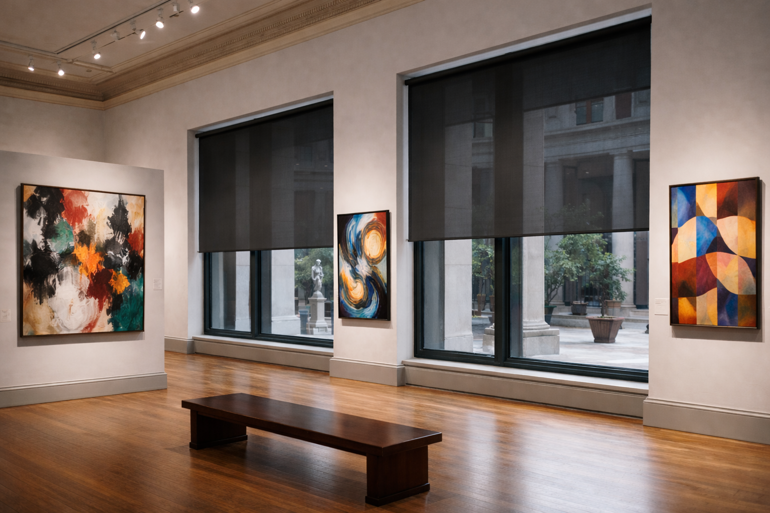 Jakie rolety do muzeum i galerii sztuki