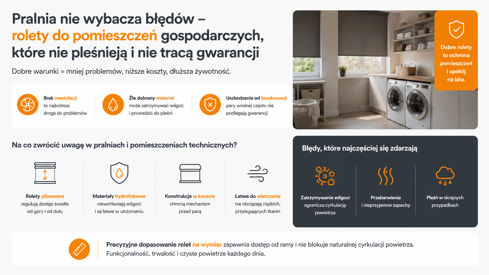 Rolety do pomieszczeń gospodarczych