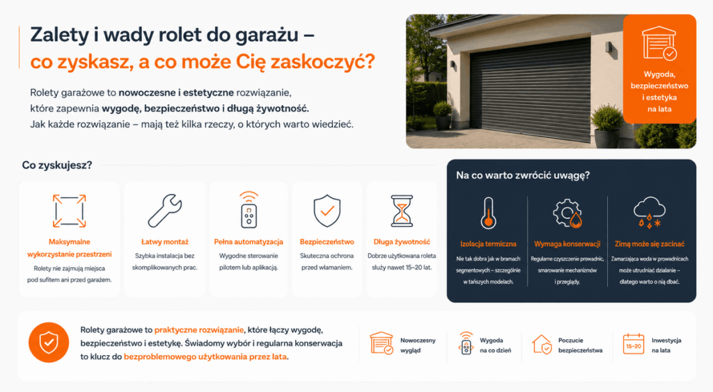 Zalety i wady rolet do garażu